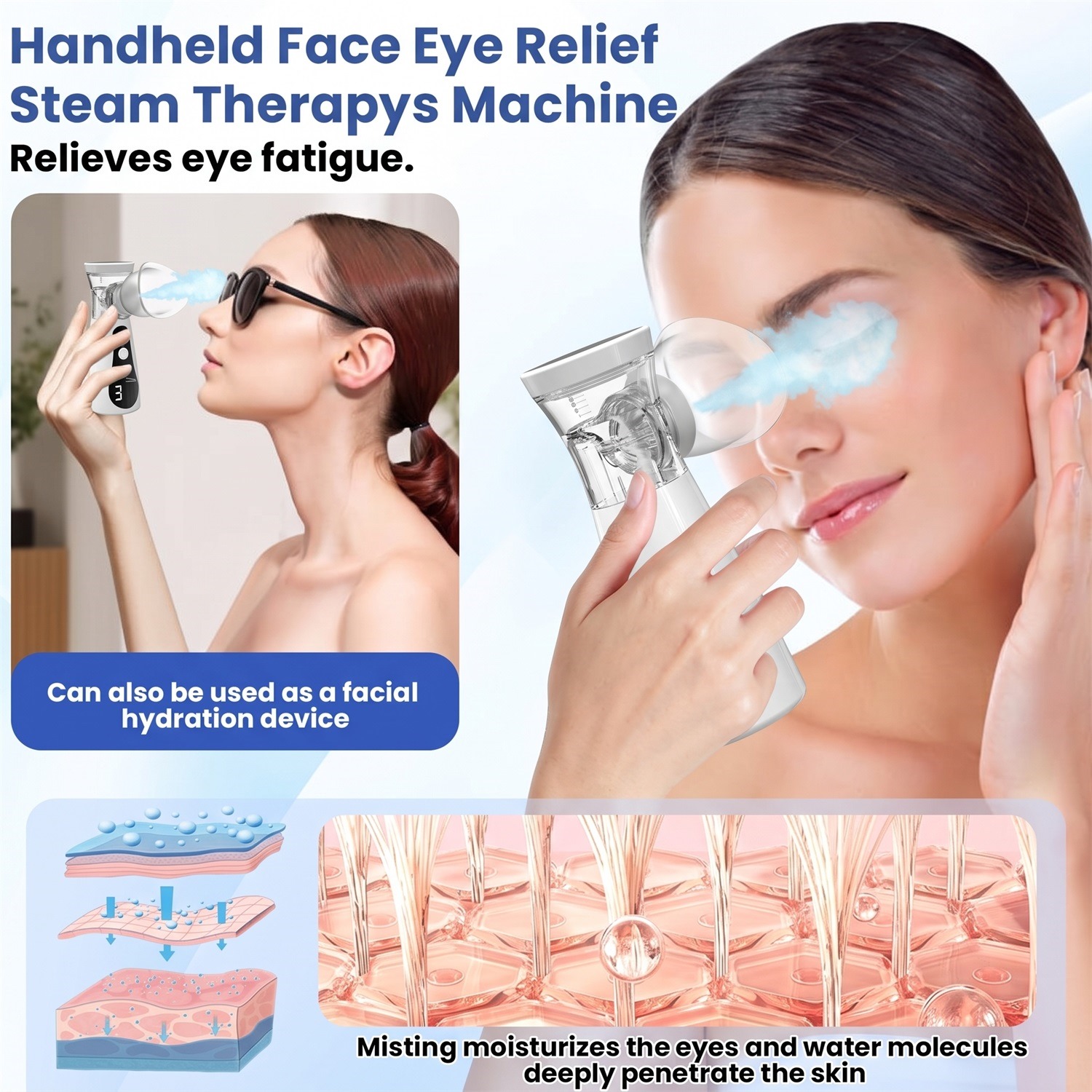 Face Steamer - Nawilżacz do oczu, nebulizator, parownica do