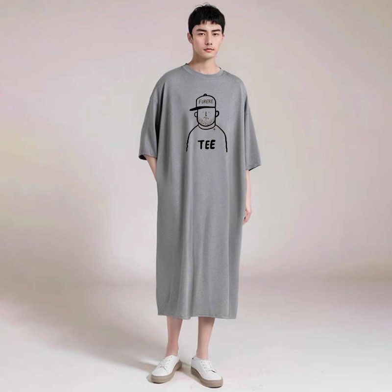 Bathrobe - Męska koszula nocna, szlafrok, cienka piżama,