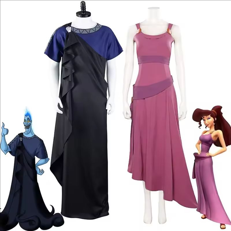 Bathrobe - Kostium Cosplay Hercules Megara Hades Strój