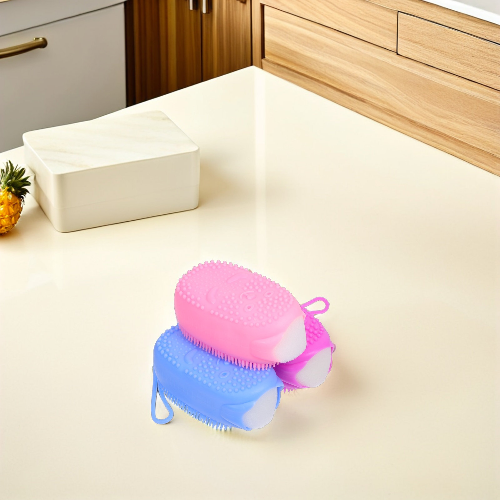 Body Brush - 3 sztuki silikonowych gąbek do mycia