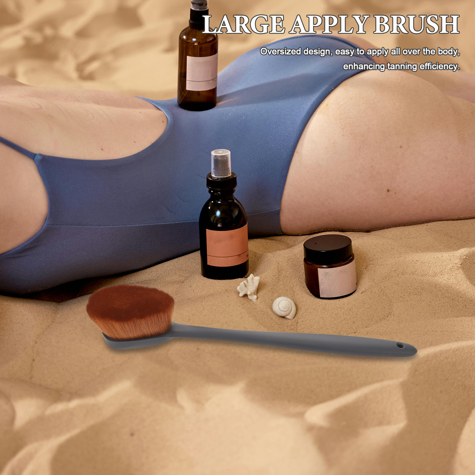 Body Brush - Duża szczotka do samoopalania, aplikator do