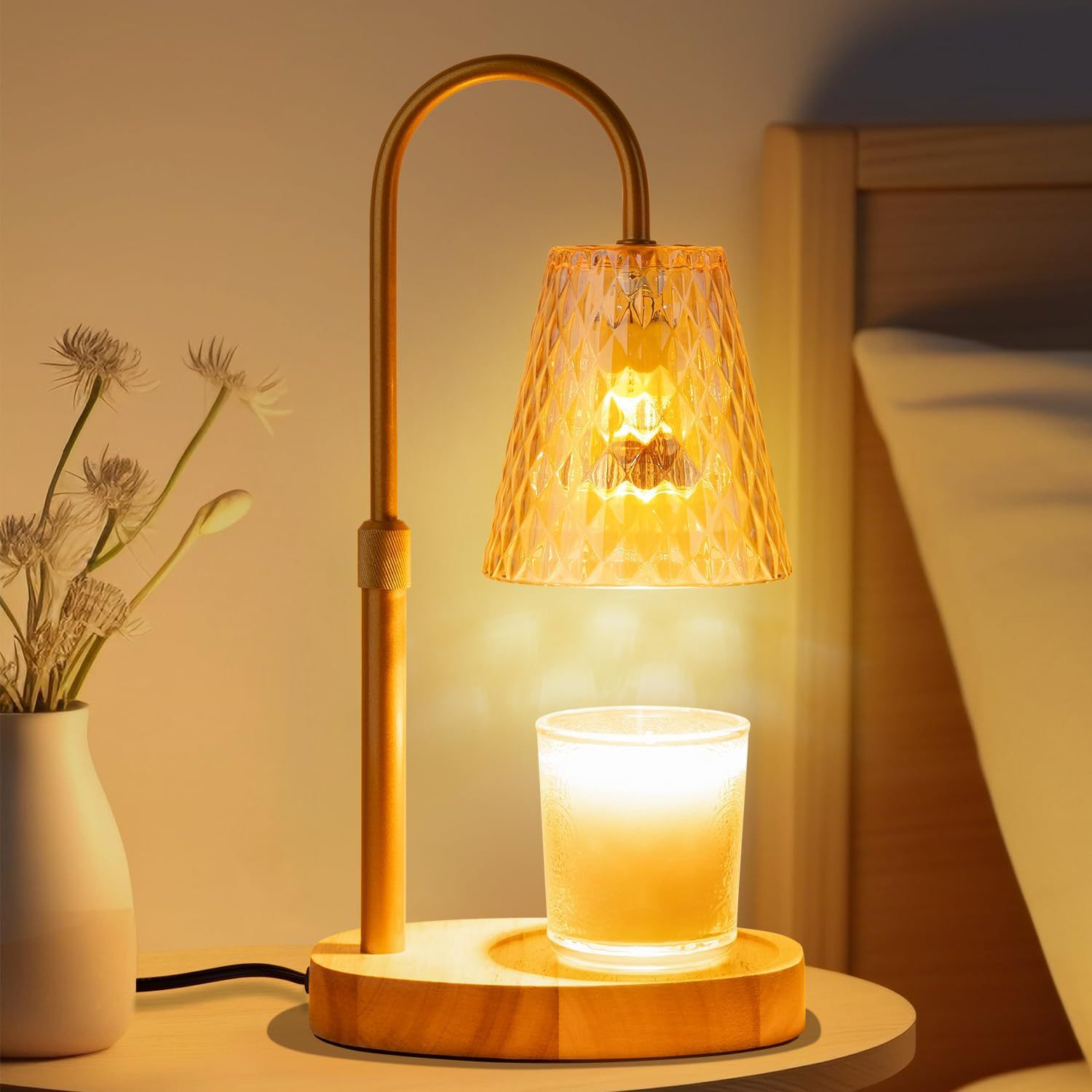 Wax Warmer - Bezpłomieniowa lampa do rozpuszczania wosku, szklany