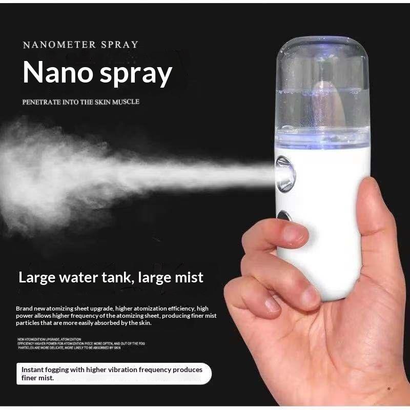 Face Steamer - 1 zestaw USB ładowalnego nano-mist nawilżacza