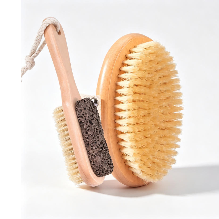 Body Brush - 2 sztuki: szczotka do suchego masażu