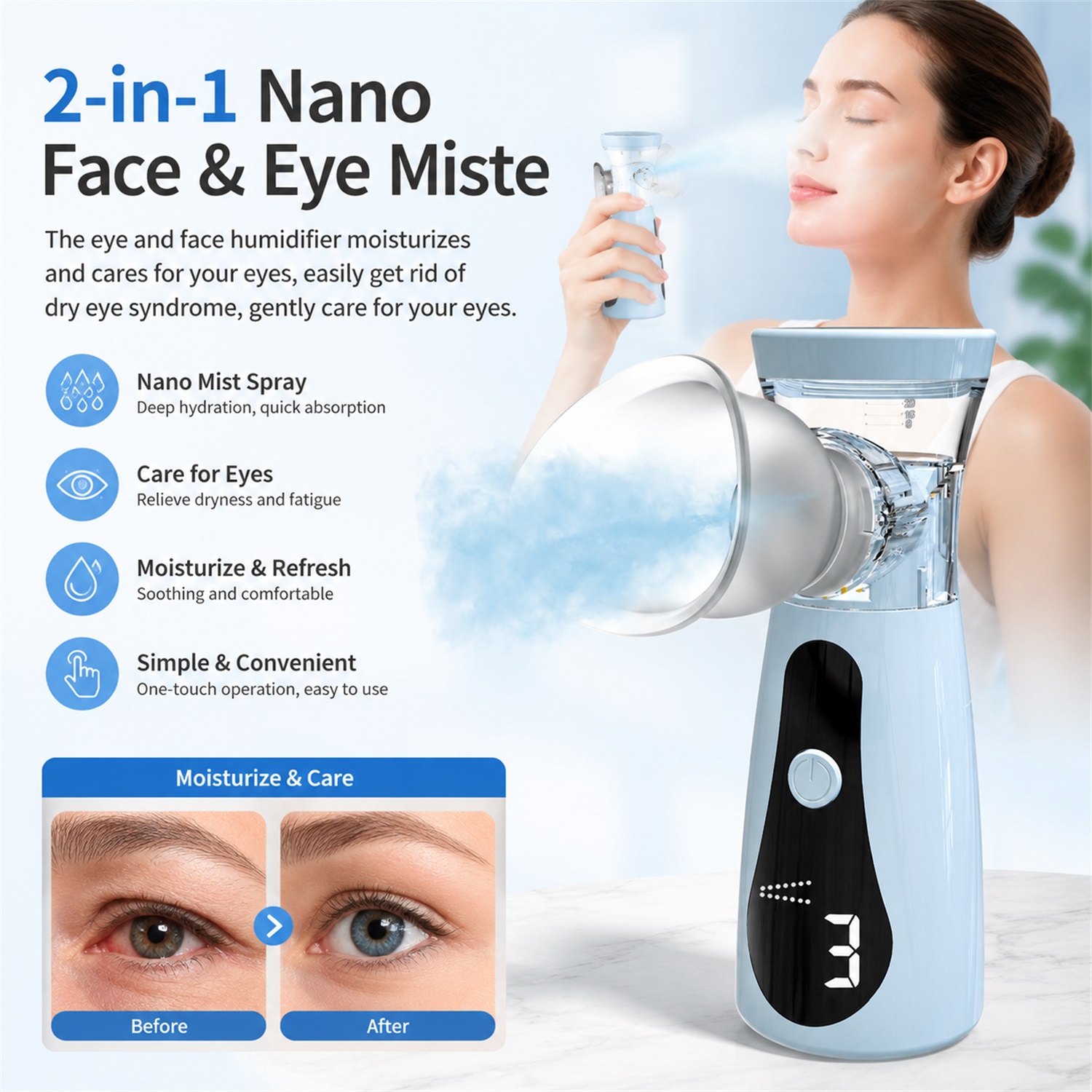 Nawilżacz do oczu, nebulizator – Face Steamer recenzja i cena