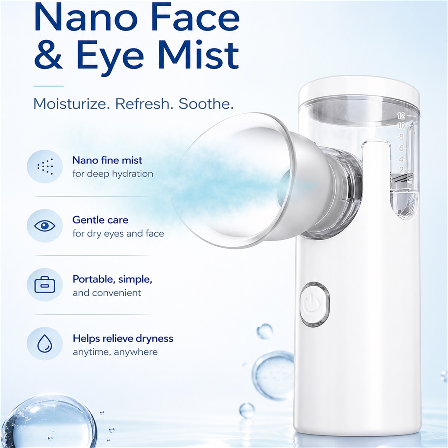 Nawilżacz powiek Nano, nebuliz – Face Steamer recenzja i cena