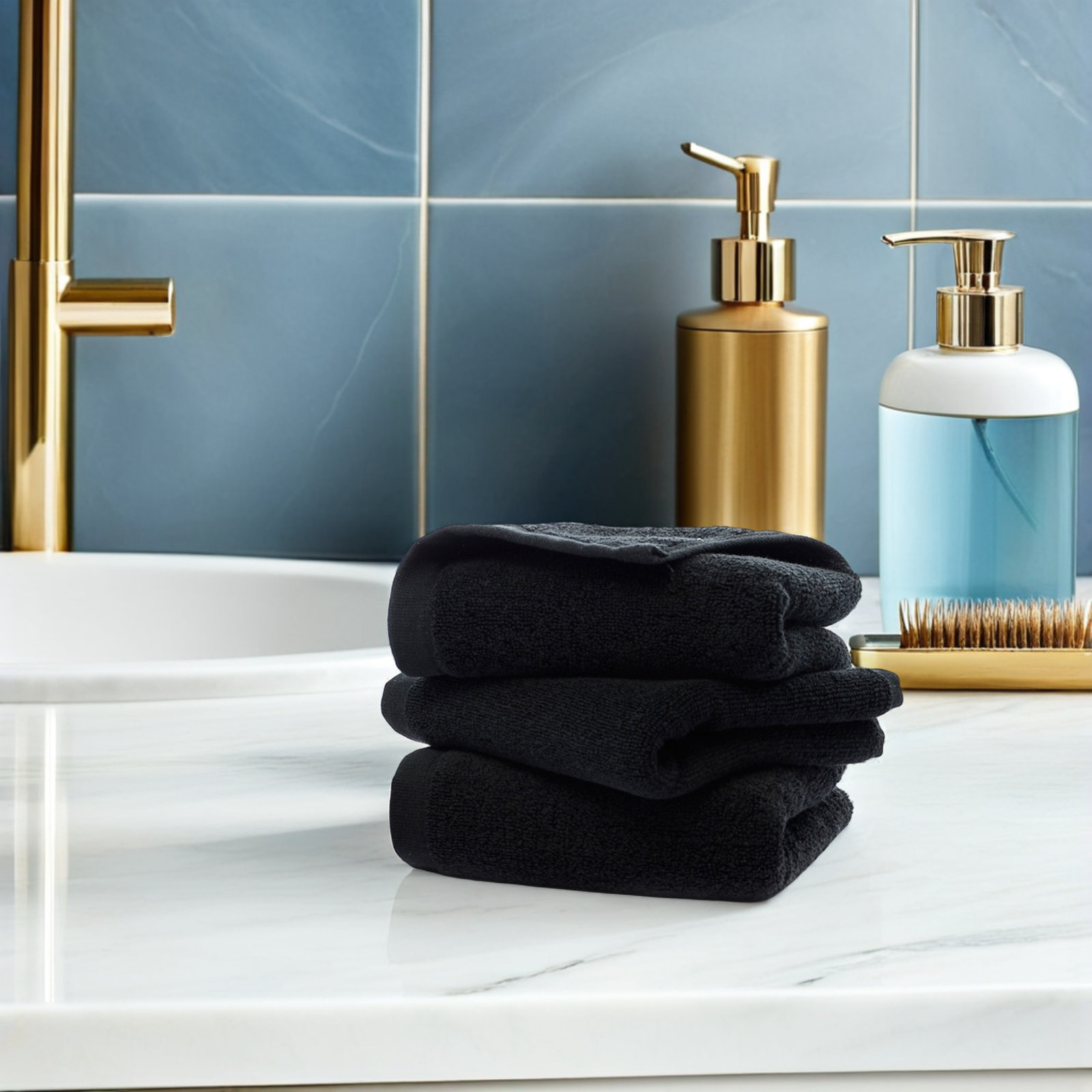 Czarny ręcznik bawełniany, 35x – Spa Towel recenzja i cena