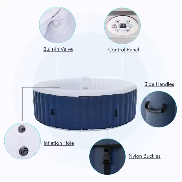 Okrągła dmuchana wanna z hydro – Hot Tub recenzja i cena