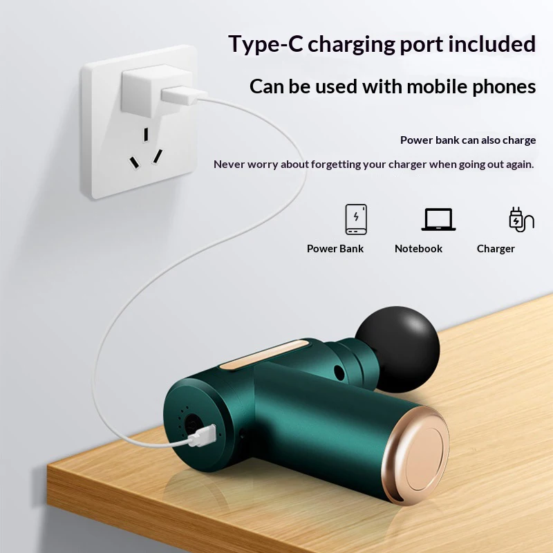 Przenośny Mini Masażer USB, Le – Massage Gun recenzja i cena