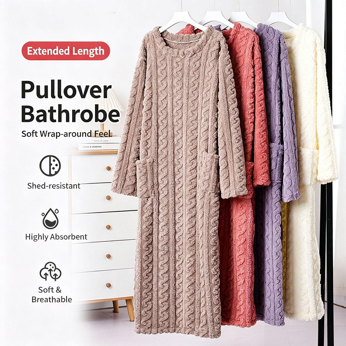 Zimowa koszula nocna z aksamit – Bathrobe recenzja i cena