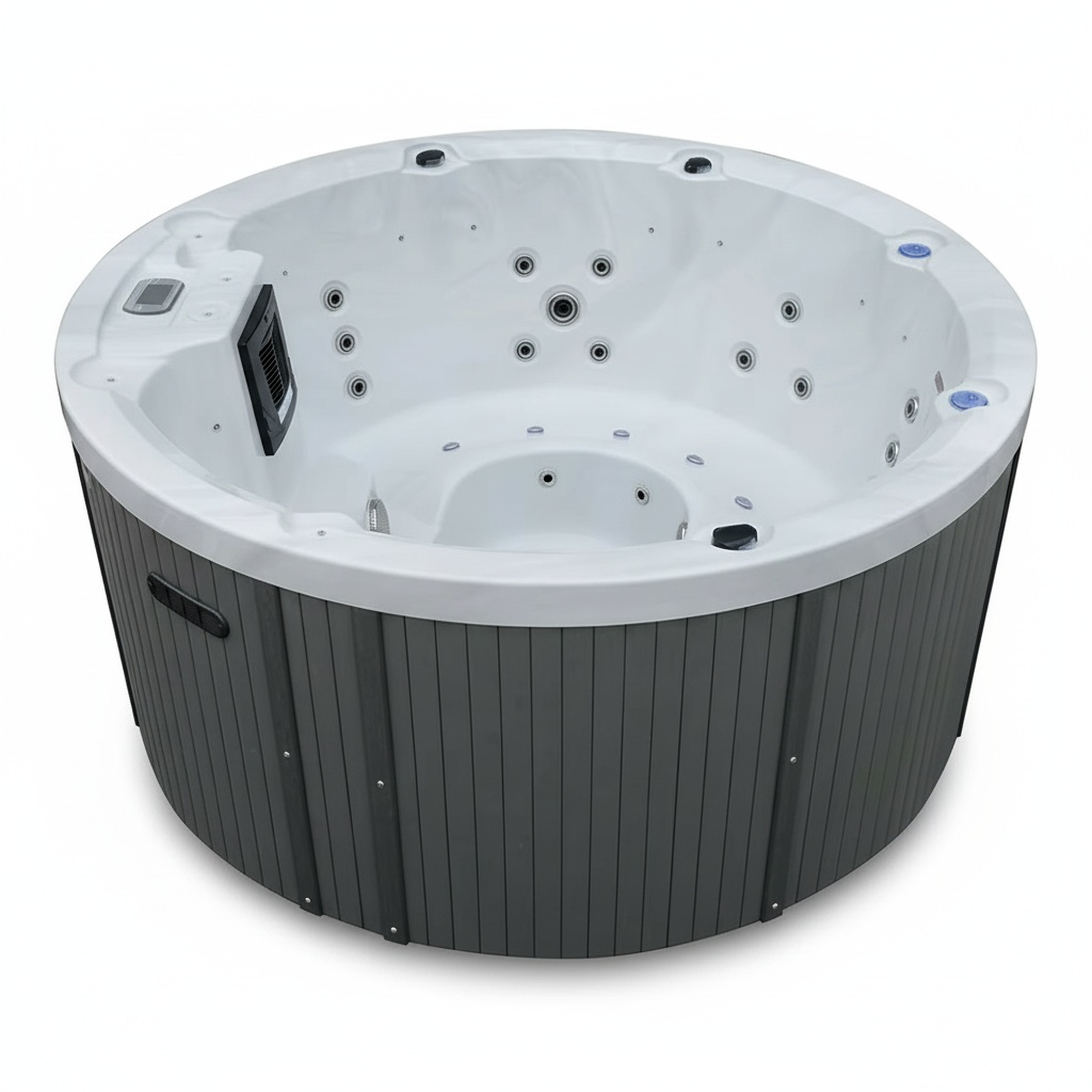 Zewnętrzna wanna spa, akrylowa – Hot Tub recenzja i cena